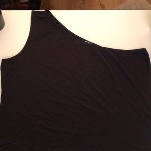 Black one shoulder top by ASOS Curve - size 20